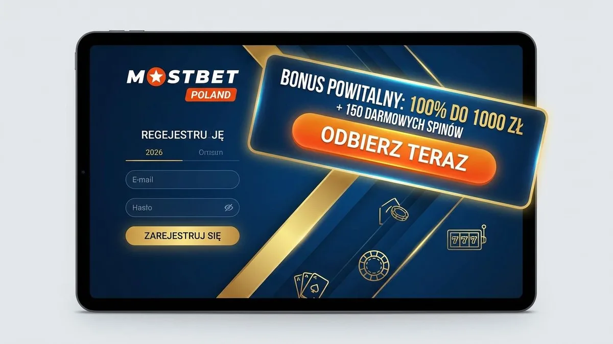 Rejestracja z bonusem w Mostbet